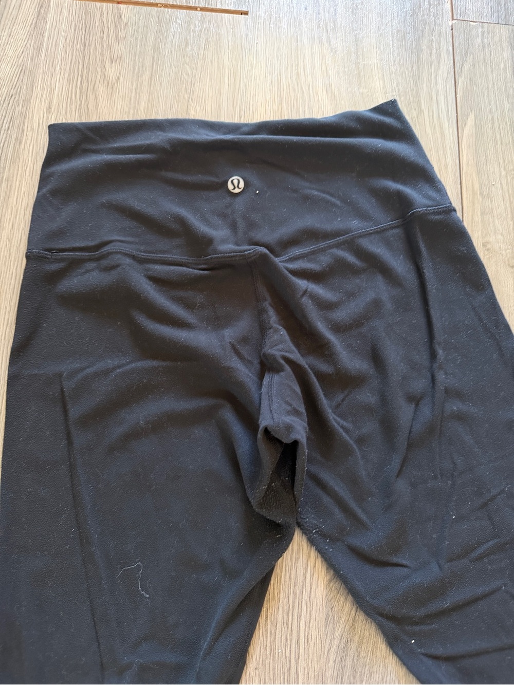 lululemon athletica cropped  Black High-Waist Leggings - Picture 4 of 5